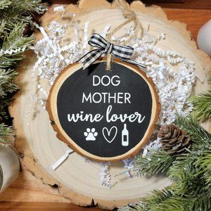 Dog mom ornament
